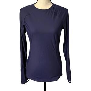 Athleta Dark Purple Long Sleeve Performance Shirt Size S